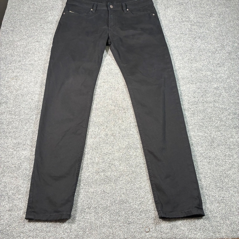 Diesel 1979 Sleenker-R Jeans Mens 34x32 Black Skinny Stretch Denim Low Rise Slim